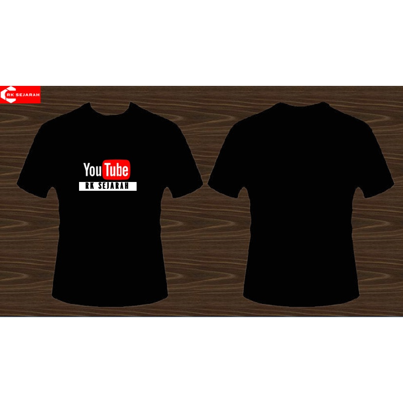 Kaos Youtuber/Vloger Termurah | Gratis Costum Nama Channel kamu - cocok untuk merchandise dan give a