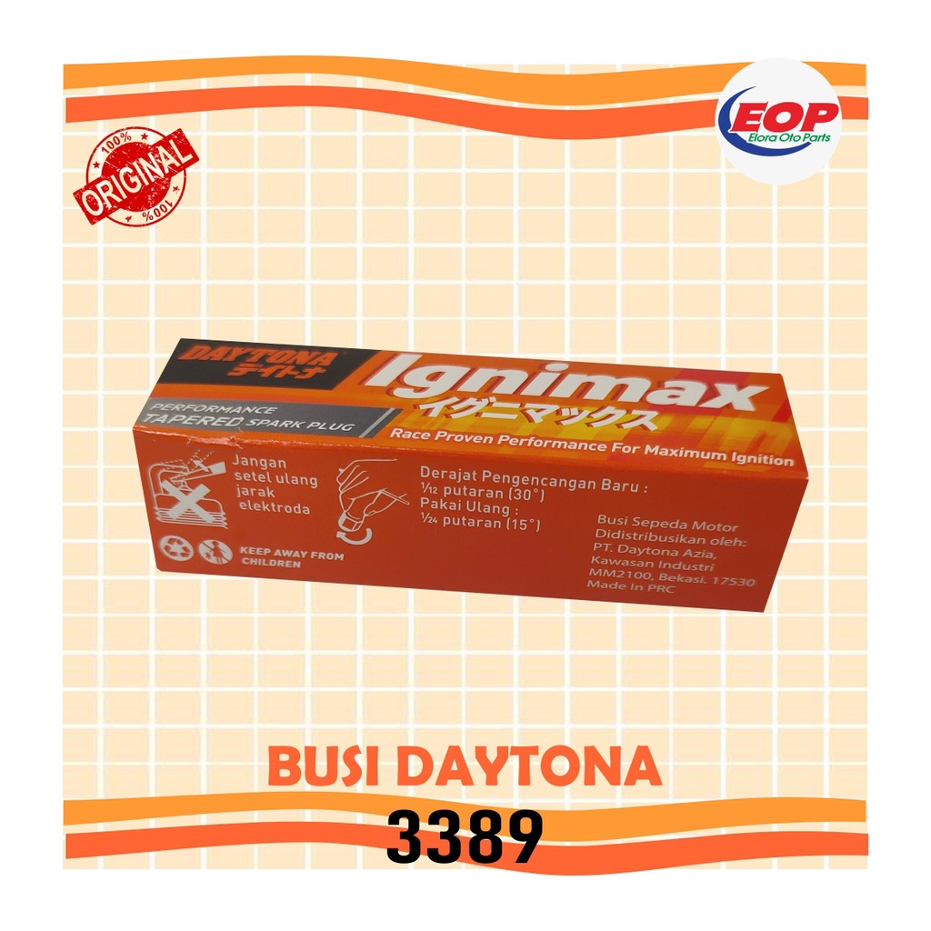 Busi Racing Daytona Tapered 3389 CPR6EA Kharisma, Supra X 125, Blade O