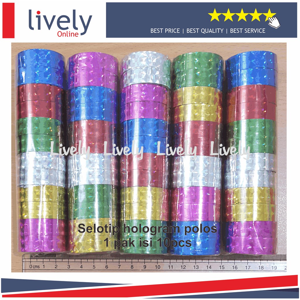 Isolasi selotip Tape Fancy Motif isi 10 roll