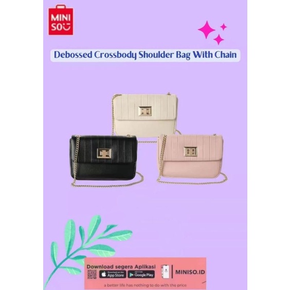 Tas Selempang wanita, Tas rantai_Miniso