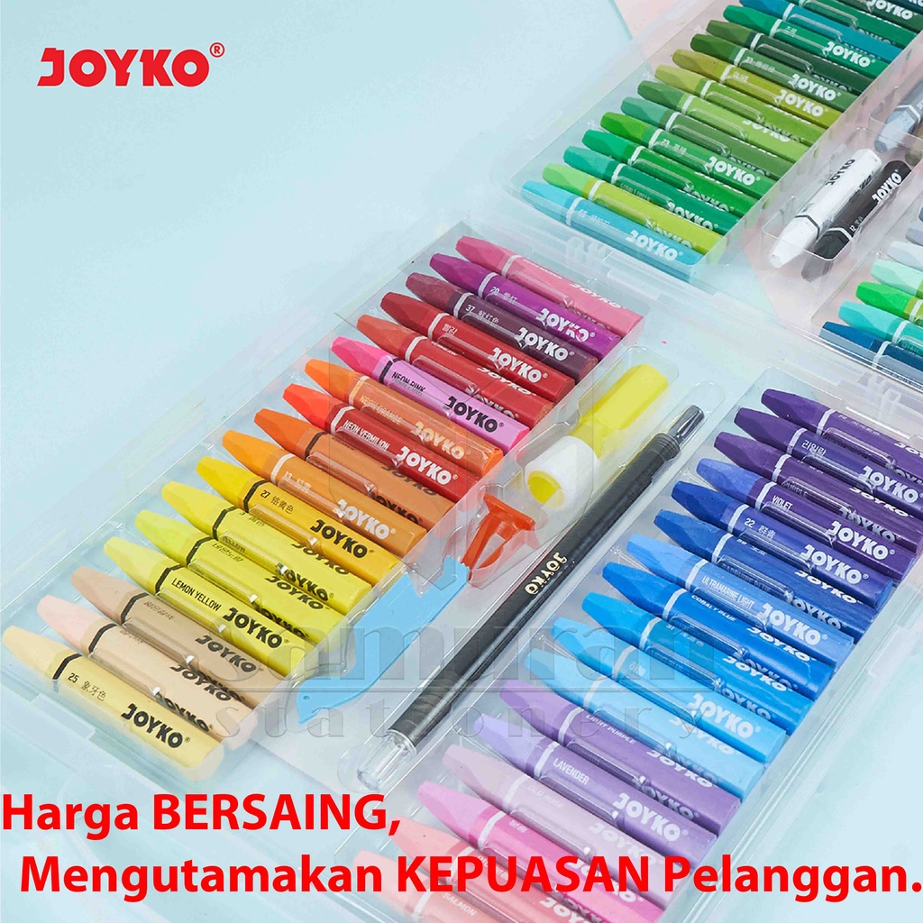 

RK Crayon Joyko OP-72s / Krayon Minyak isi 72 Warna (Terlengkap ) / Oil Pastel OP 72S For Drawing