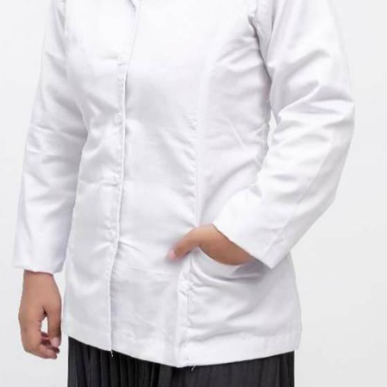 Baju  Dinas Perawat Guru  ASN/PNS Seragam PPL Putih Lengan Panjang   Bigsize Jumbo 지