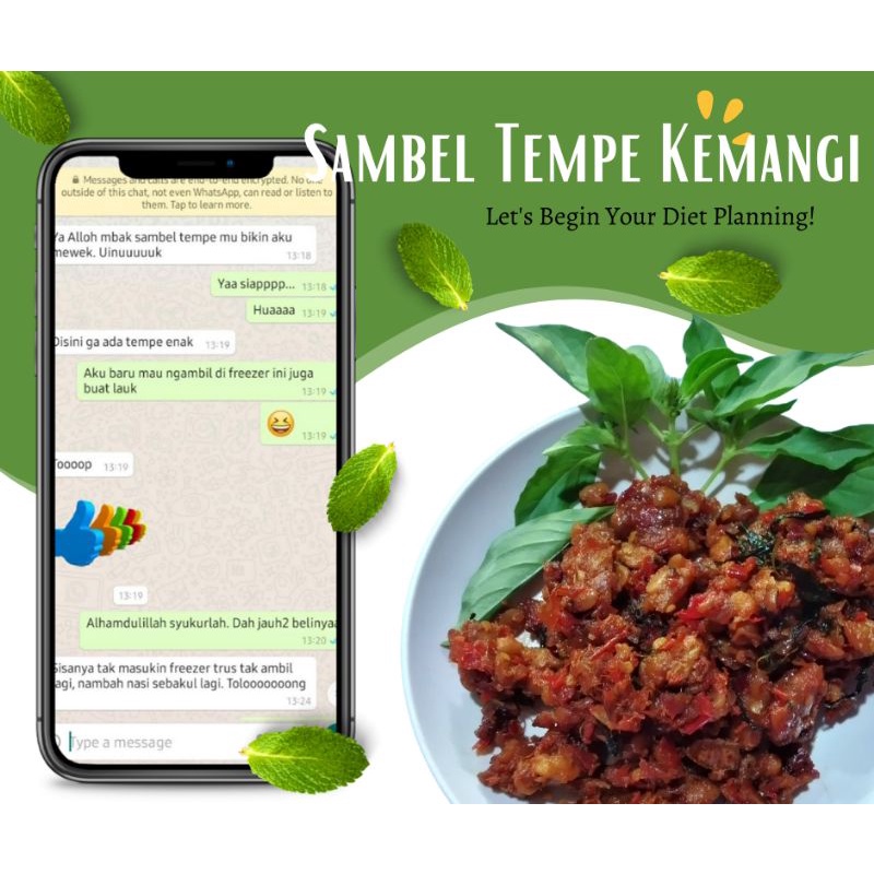 

Sambel tempe kemangi 250gr
