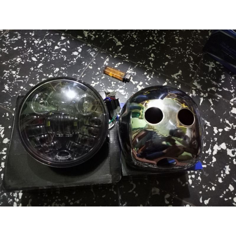 daymaker set batok vanvan import daymaker 5,75 inch 16 led batok vanvan pres pabrikan