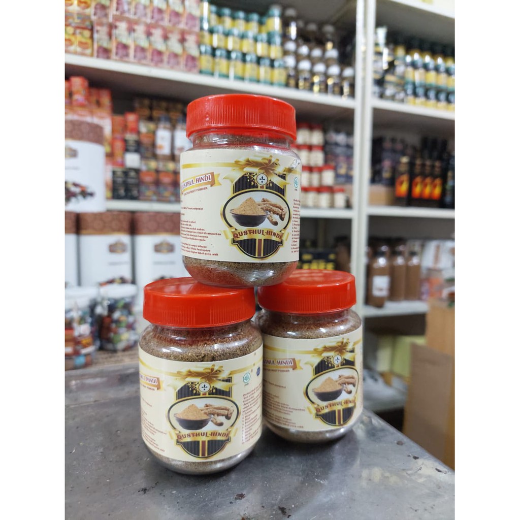 Qusthul Hindi Qist alhindi Qust al hindi Original Serbuk Kapsul quts quds qisthul habbatussauda 120g