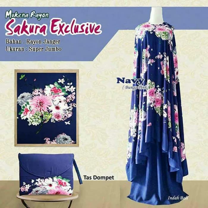 Mukena Bali jumbo   mukena katun adem   premium sakura exclusive