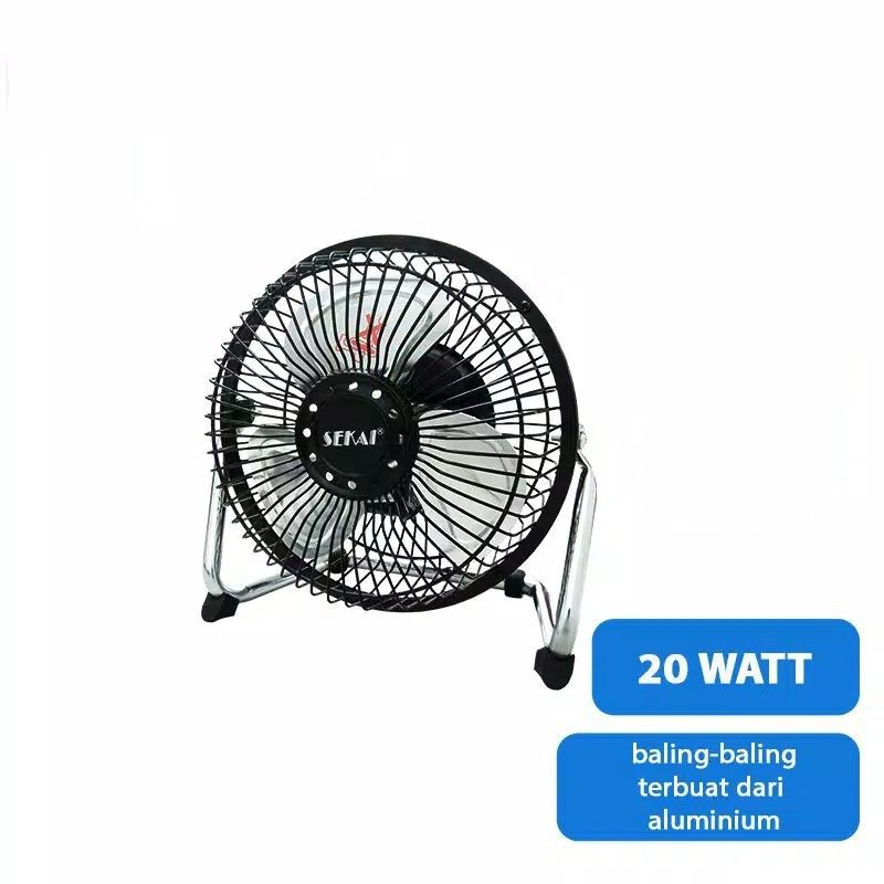 Kipas Angin Desk Fan Besi Sekai 6&quot; HFN-650