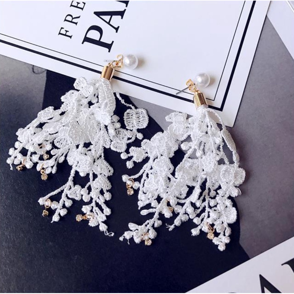 Anting Panjang WEDDING Rumbai Tassel B253 Korea Fashion Vintage Earrings Women Alloy Earing Giwang SANGAT ELEGAN