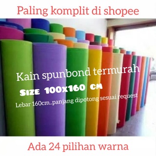 Image of (100x160cm) Kain Sponbun Kain Spunbond Polos Meteran lebar 160cm