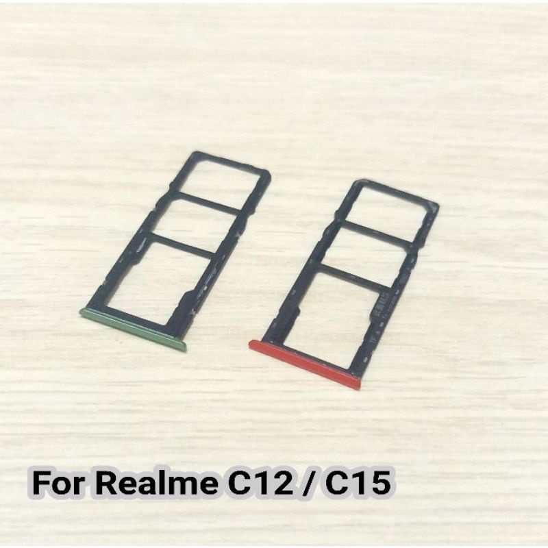 Simtray Sim Tray Realme C11 - C12 - C15 Simlock Slot Sim Card Lock Wadah Dudukan Holder Tempat Kartu