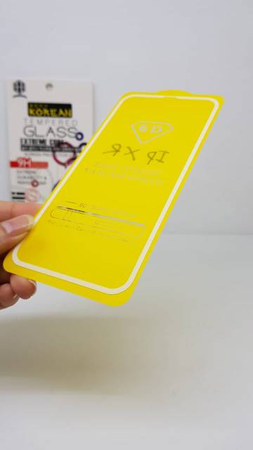 KOREAN Tempered Glass iPhone XR 5.1&quot; FULL SCREEN Guard TG 5D iPhone XR FULL GLUE Anti Gores Kaca