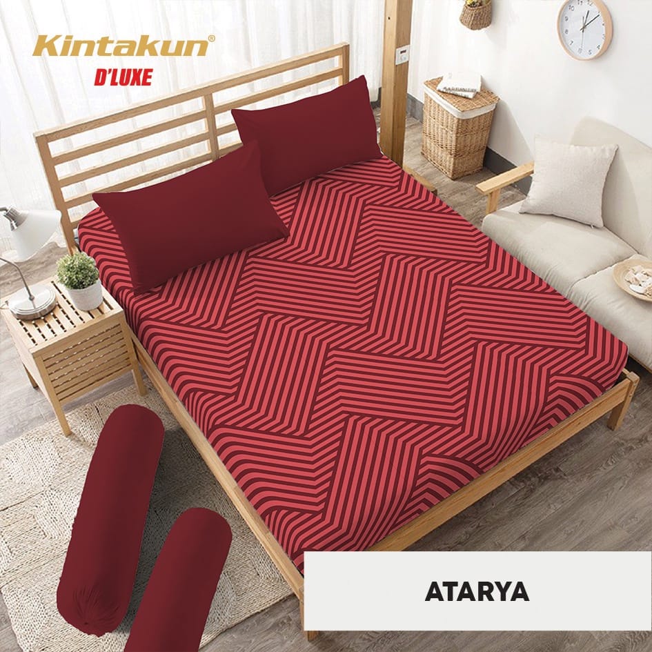 Kintakun Sprei Dluxe Microfiber (5in1) 20 cm Motif lucu terbaru kekinian ukuran 160x200 promo murah