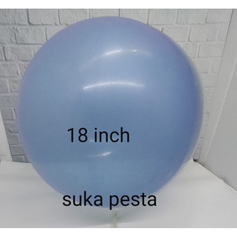 BALON PVC BOBO 18 INCH BIRU TUA TRANSPARAN / BALON BOBO 18 INCH BIRU TUA / BALON BOBO WARNA 18 INCH 
