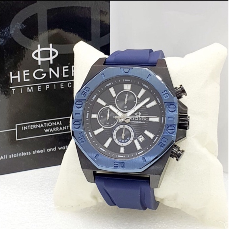 Jam Tangan Pria Hegner 1670G Original New Rubber