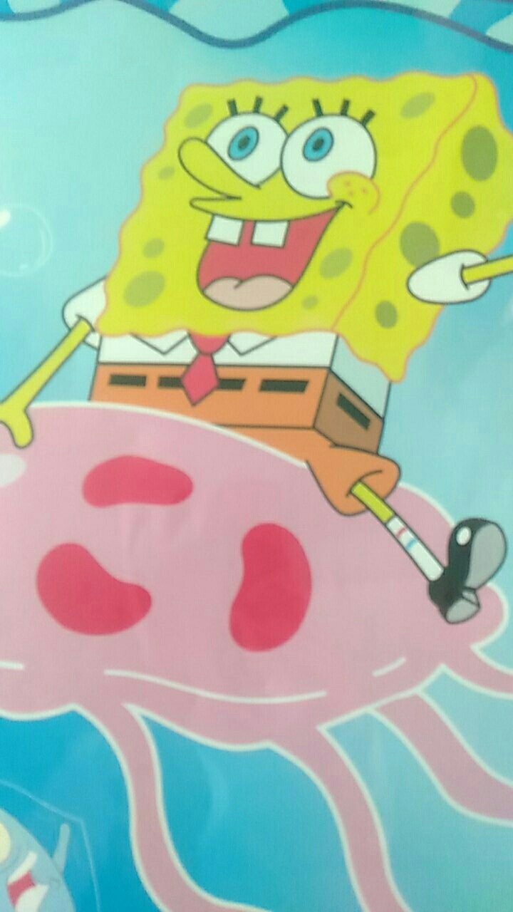 Sticker Kulkas 1 Pintu Dan 2 Pintu Spongebob