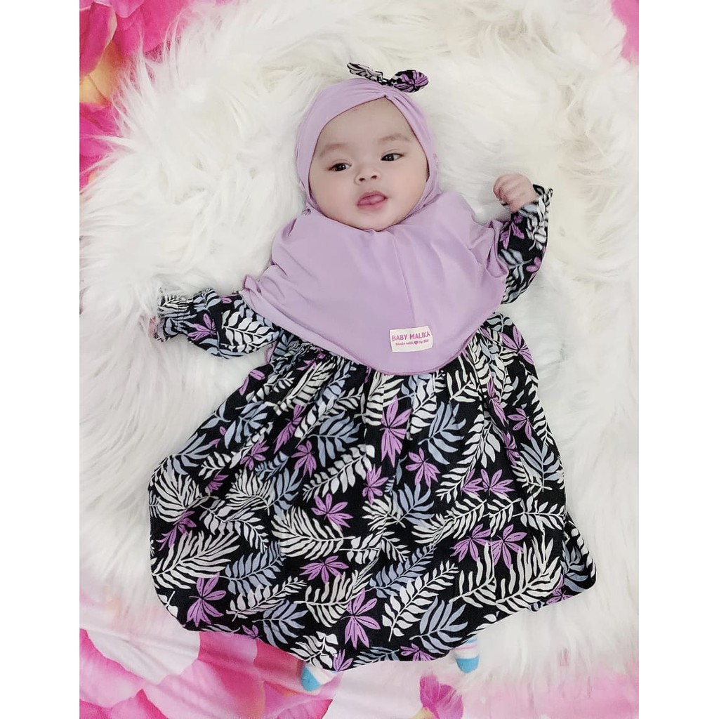 Hijab Dress Baju Muslim Anak Perempuan dan Gamis Bayi Aysa