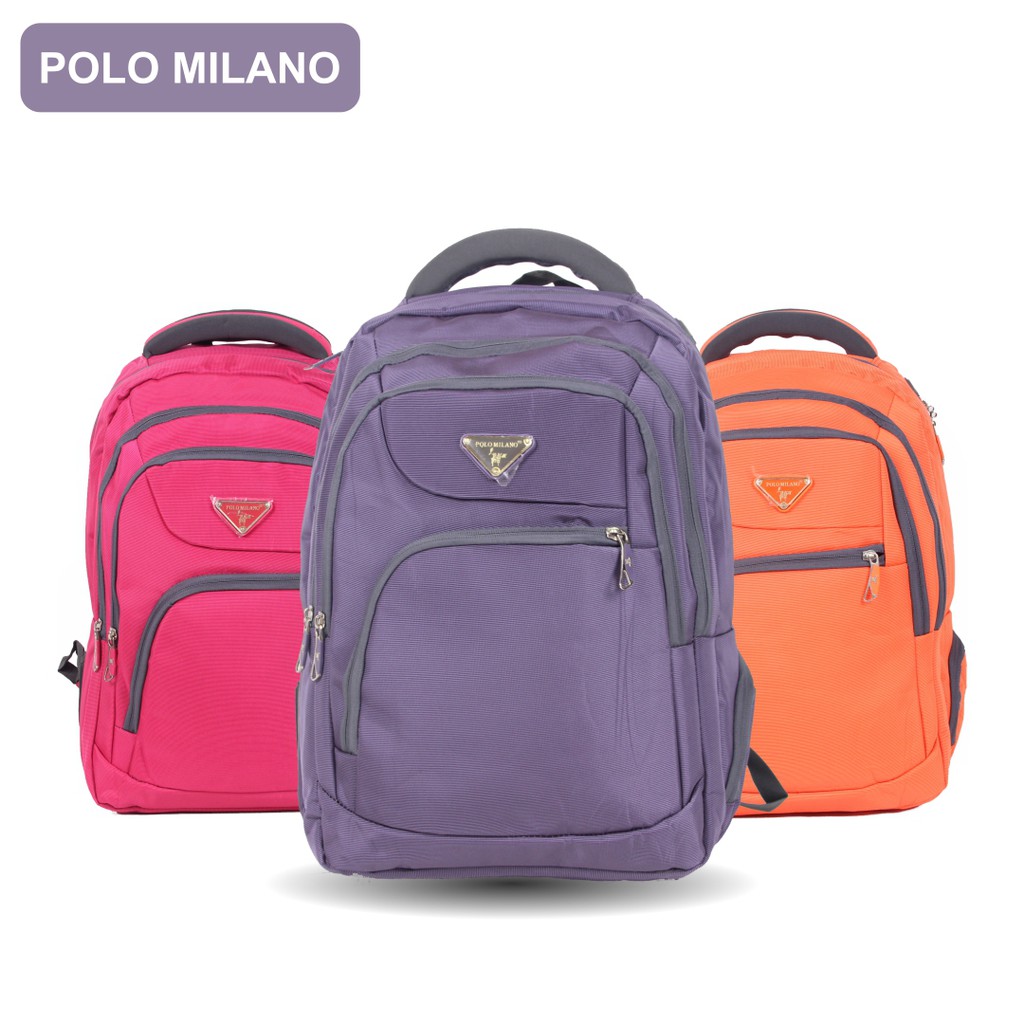 [KLIKTAS] Tas Ransel Laptop Import Polo Milano JJ 88126-18 / Backpack kantor kerja kuliah