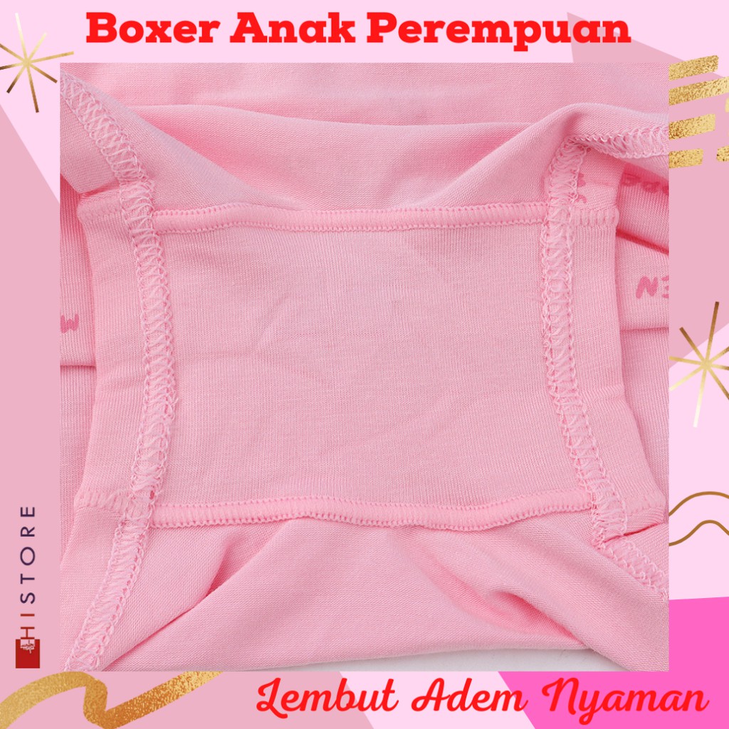 [HI] CD Boxer Anak Perempuan Murah / Celana Dalam Boxer Anak Cewek Katun 634