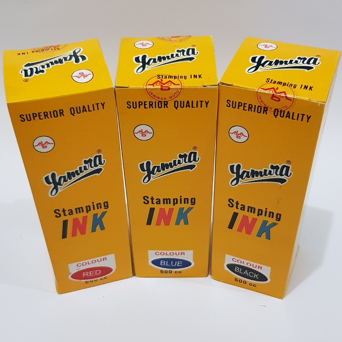 

Tinta Stempel Yamura 500 ml Biru dan Hitam Stamp Ink