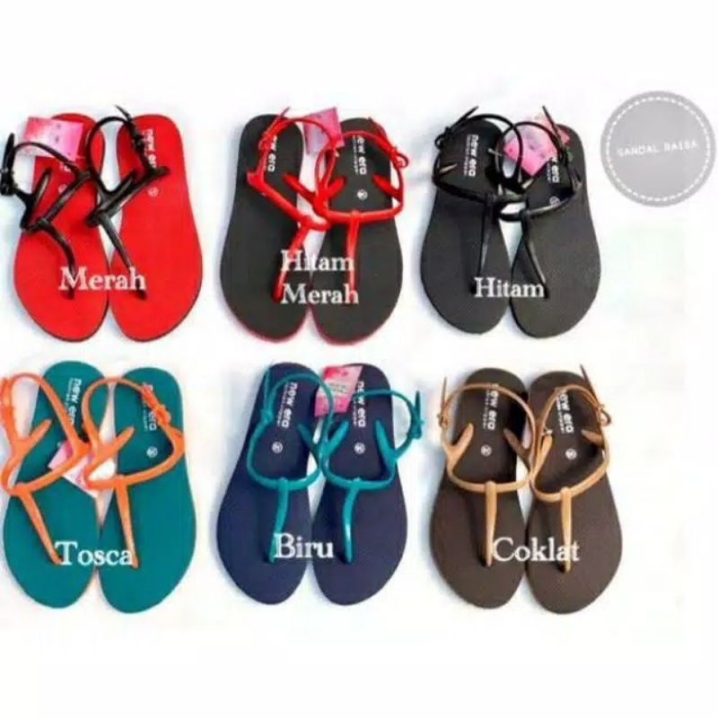 NEW ERA RAISA /SANDAL TALI BELAKANG WANITA