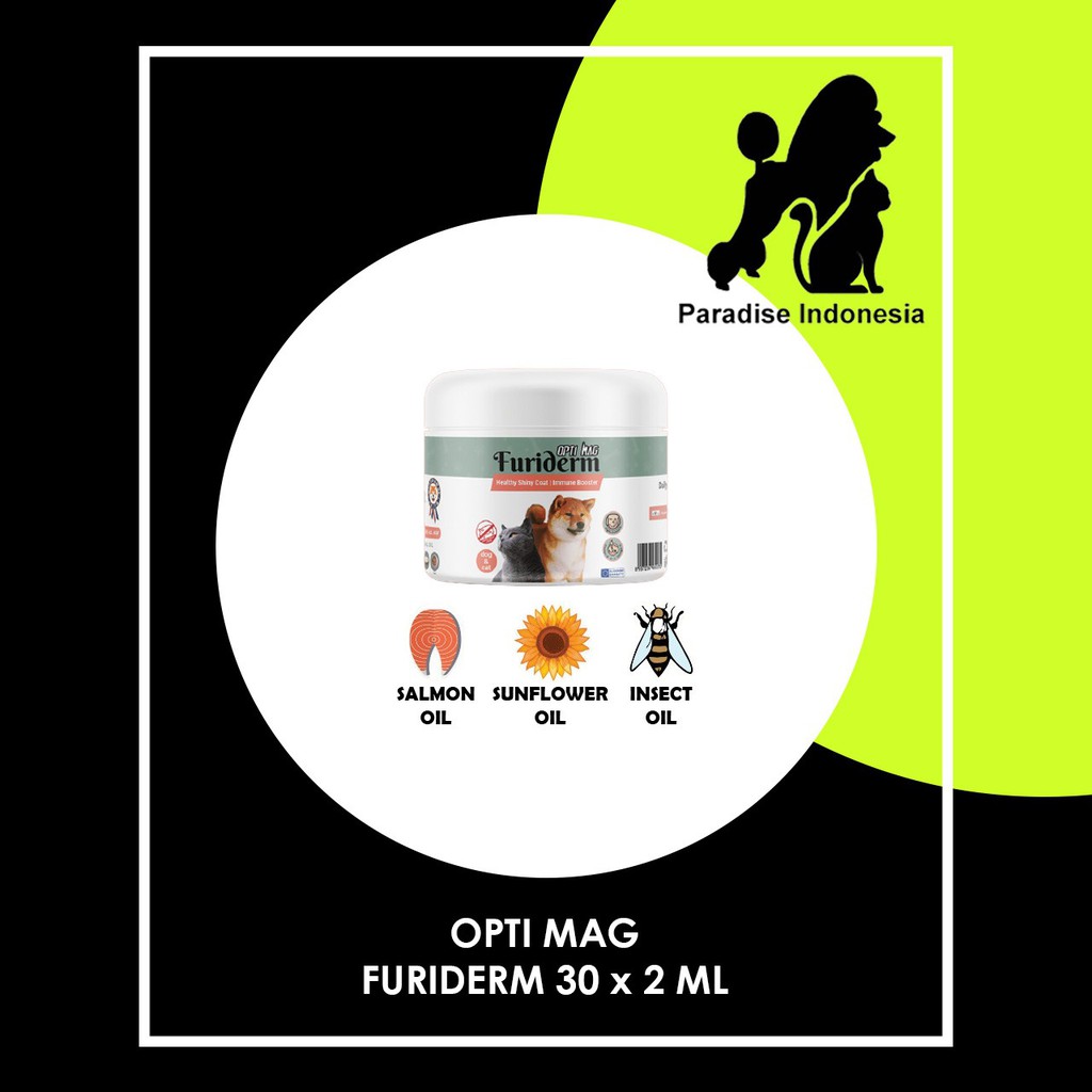 Opti Mag Furiderm 30 x 2ml  / Vitamin & Suplemen Kucing dan Anjing