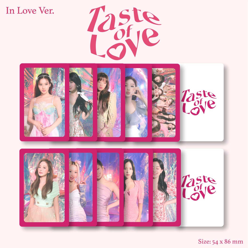 [Photocard] Twice Taste of Love POB In Love Ver.