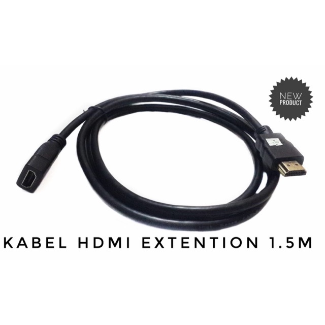 Perpanjagan Kabel HDMI Extension 1.5m Male to Famale / Extension Cable Hdmi 1.5 meter