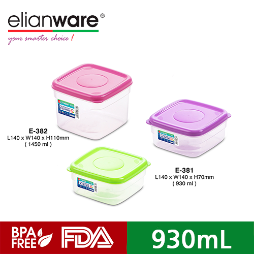 Elianware Kotak Makan Serbaguna Food Keeper 930ml E-381