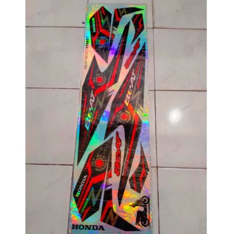 striping variasi hologram beat new 2020 sticker lis hologram beat new