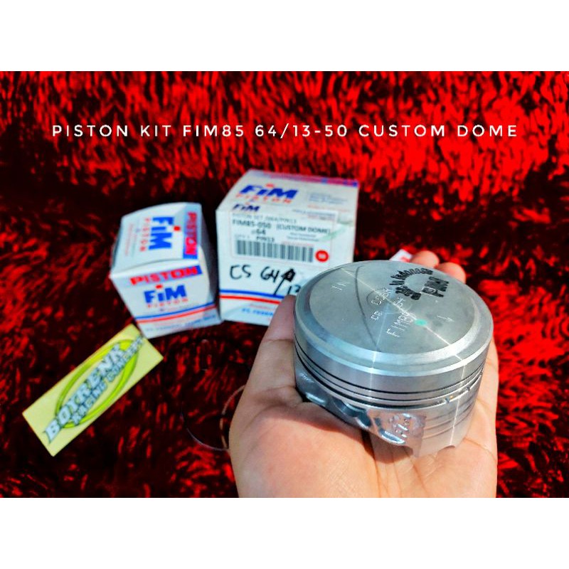 PISTON KIT FIM85 DIAMETER 65 PIN 13 CUSTOM DOME - BOYRENK RACING CONCEPT