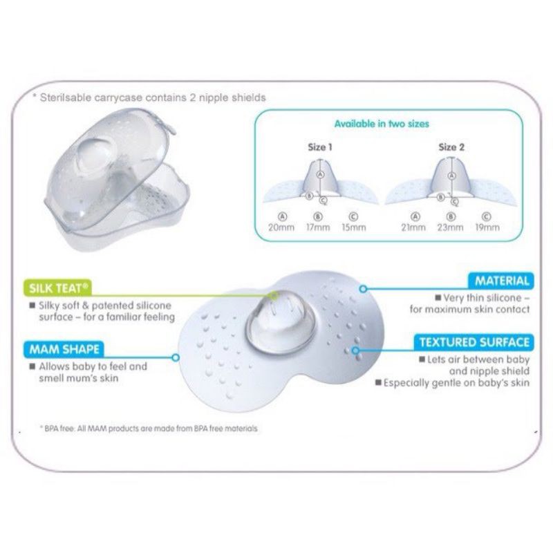 MAM Silicone Nipple Shield | Pelindung Puting