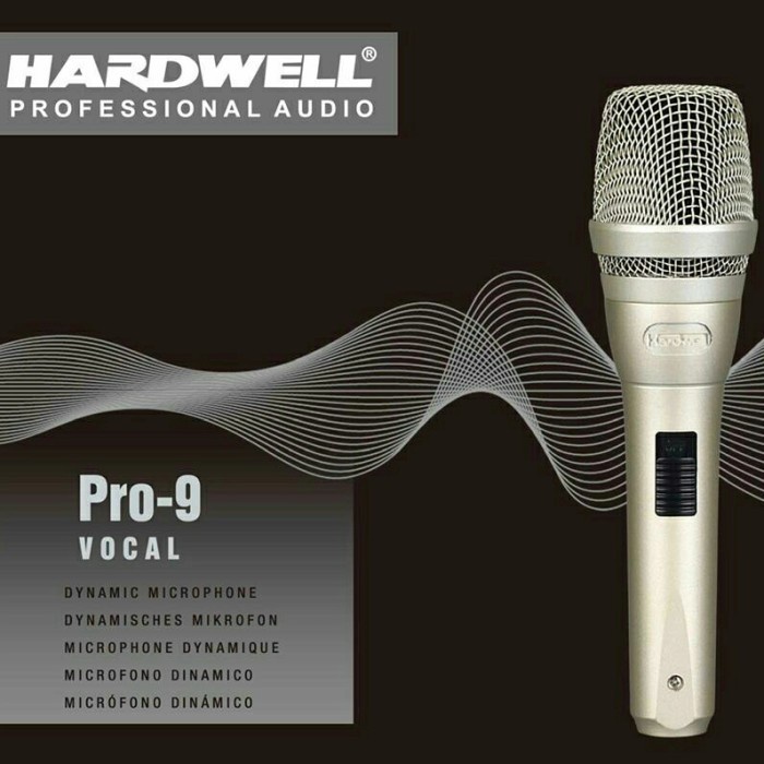 Microphone Mik Kabel HARDWELL PRO 9 New Mic Kabel Terbaik original