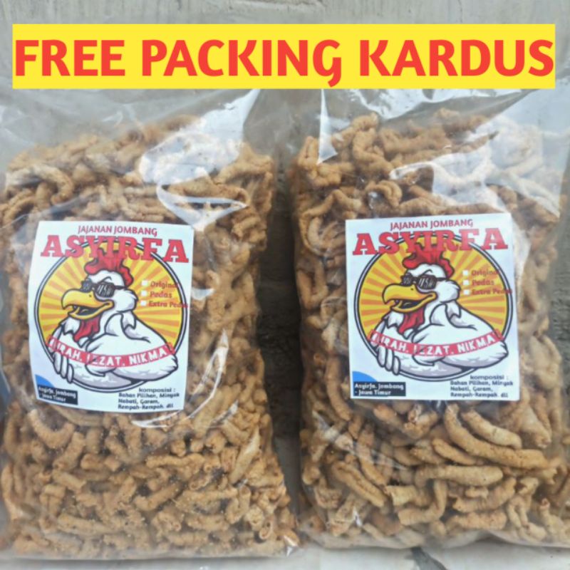 

usus kripik gurih renyah 1kg/Usus Ayam Crispy/KERIPIK USUS krispi/grosir usus/usus kiloan