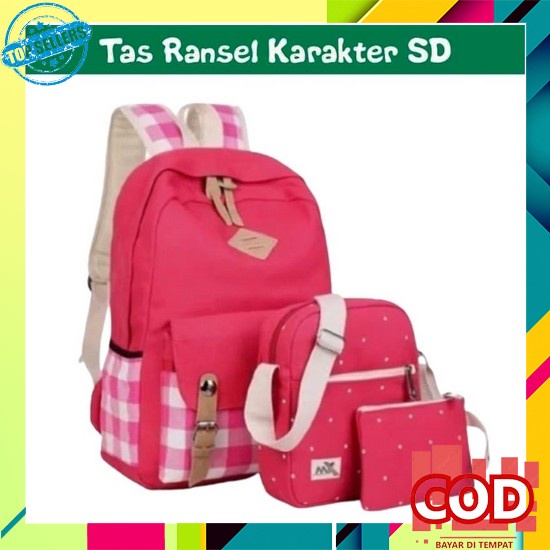 Tas Anak Perempuan Sekolah Tk Paud Sd Kekinian Kelas 1 2 3 4 5 6 7 8 Tahun 2021 Fashion Karakter Kar