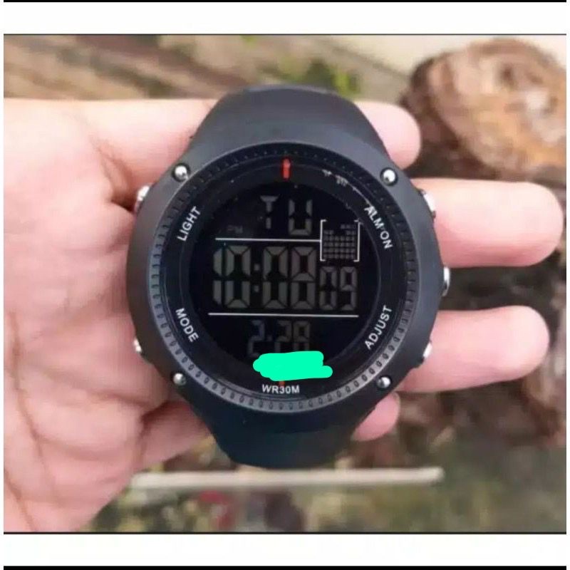 Anti Air-Jam Tangan Pria Digital Outlander Full black