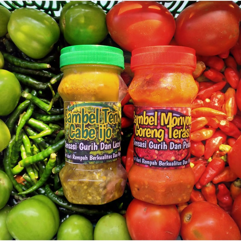 

Sambel Monyong 150 gr/Sambel Cumi /Sambel Teri / Sambel Goreng Terasi / Sambel Cabe Ijo 150gram