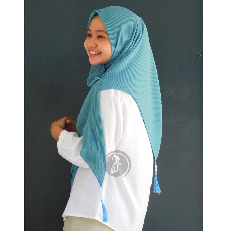 Kerudung Segiempat Full Plisket Ceruty Baby Doll Part 1