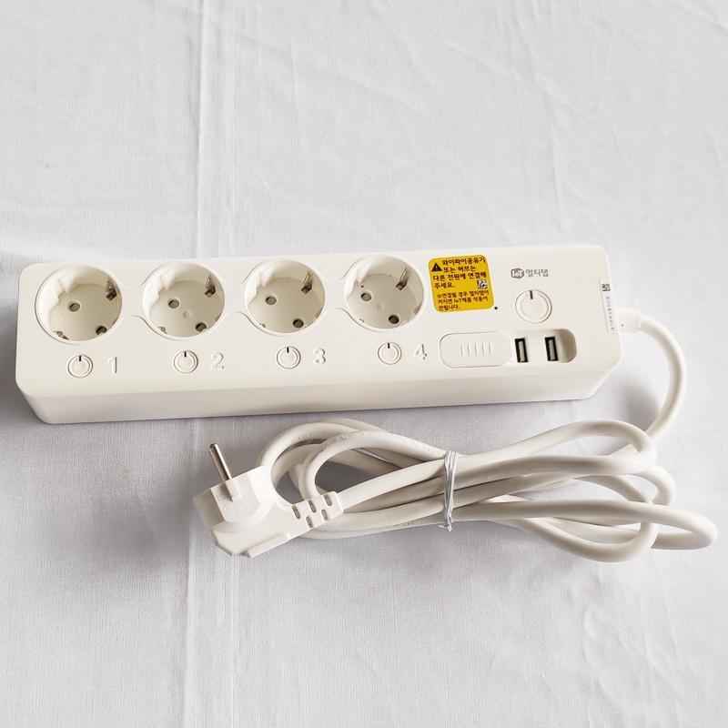 STOP KONTAK 4 LUBANG 2 USB CHARGING IOT MULTI TAP MTTL-W01 SMART MULTISOCKET 5 OUTLET