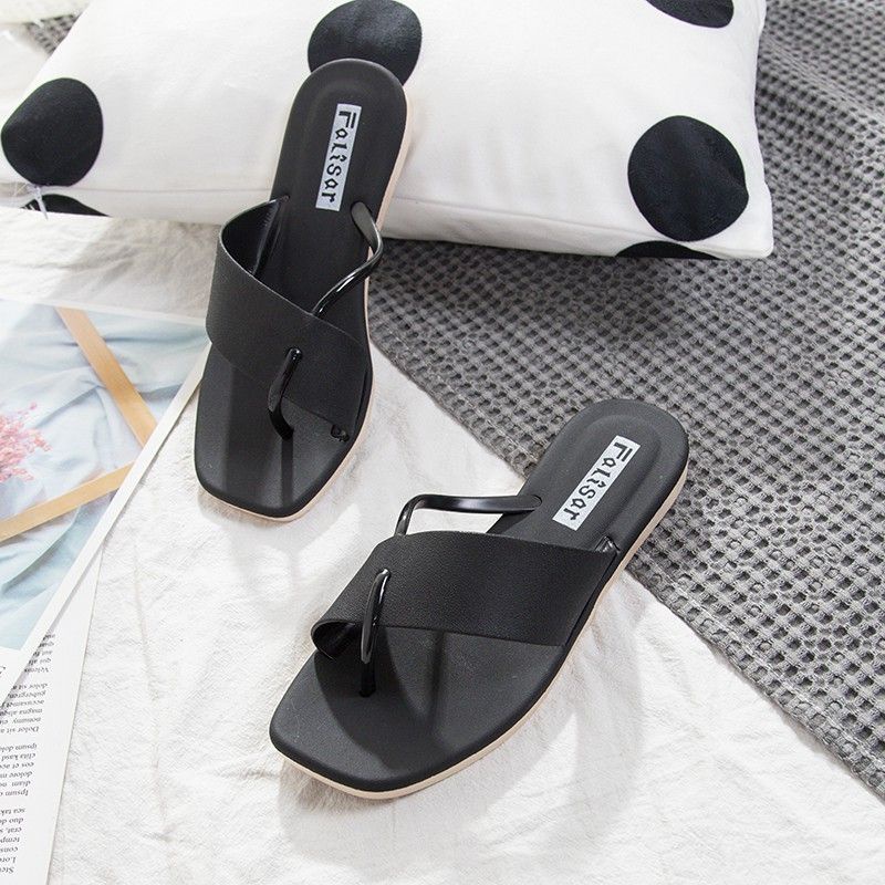 Sandal Flat Wanita Teplek Tali Silang