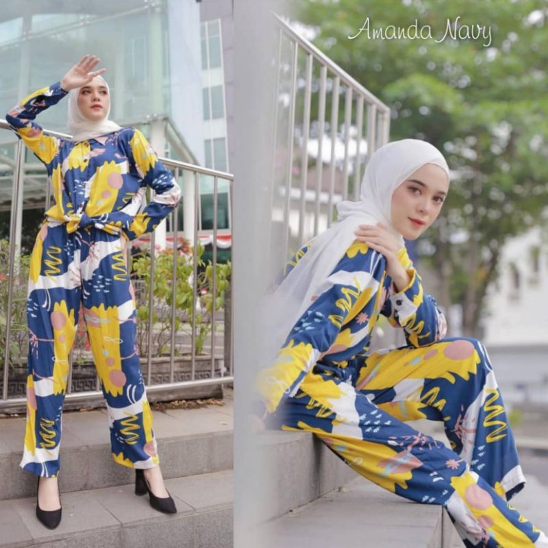 BELLE ONE SET / SETELAN RAYON DAILY ONE SET BAJU SETELAN WANITA KEKINIAN-ONE SET(VANYELLOW)