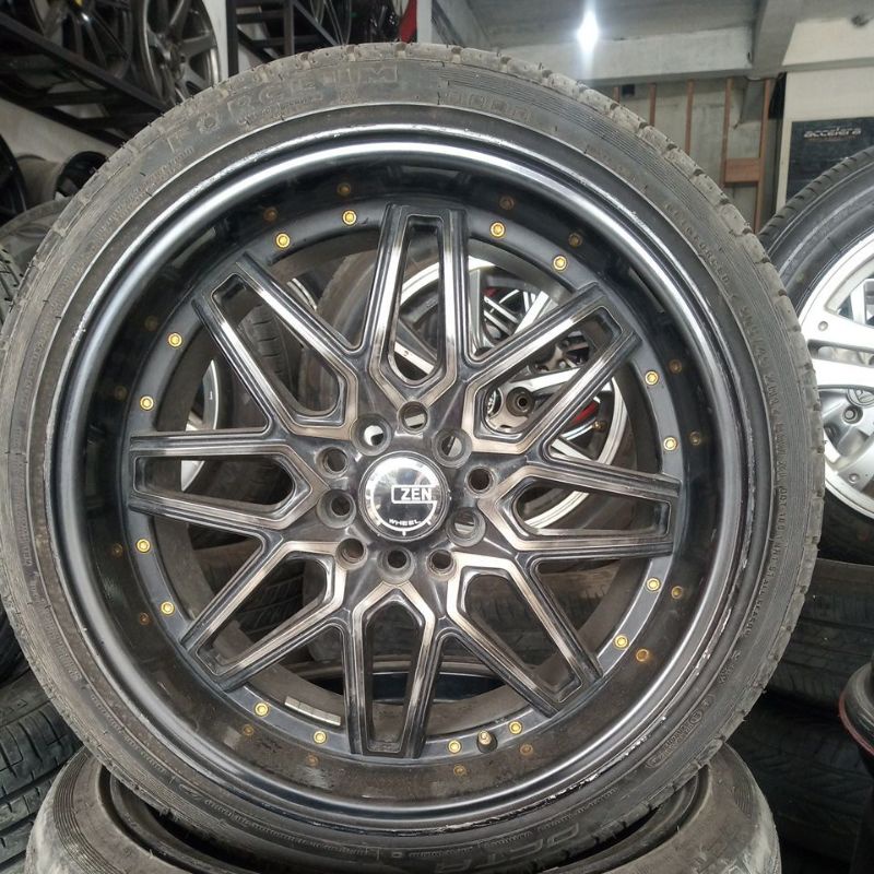 Velg ZEN ring 17 lebar 7,5/8,5 pcd 5x100/114 Ban Accelera Octa 205 45 r17 grandmax luxio ertiga hrv 