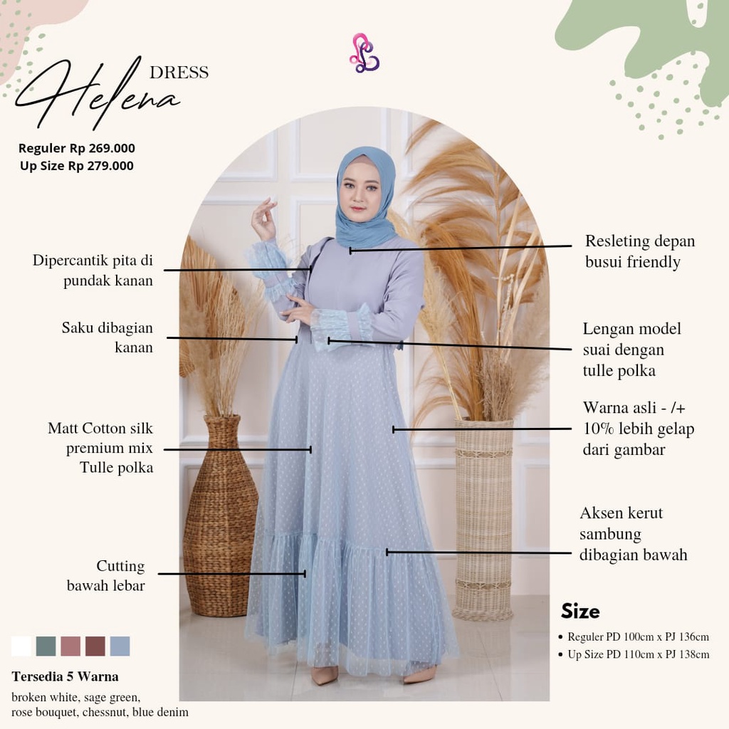 Helena Dress by LinaLivia Hijab