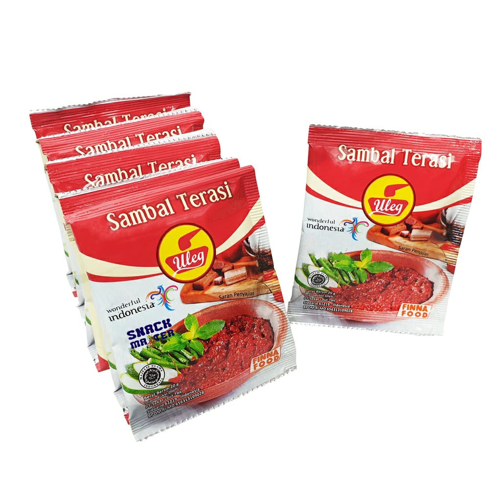 

RENCENG FINNA FOOD Uleg Sambal TERASI Sambal Nusantara 10pcs x 20gr