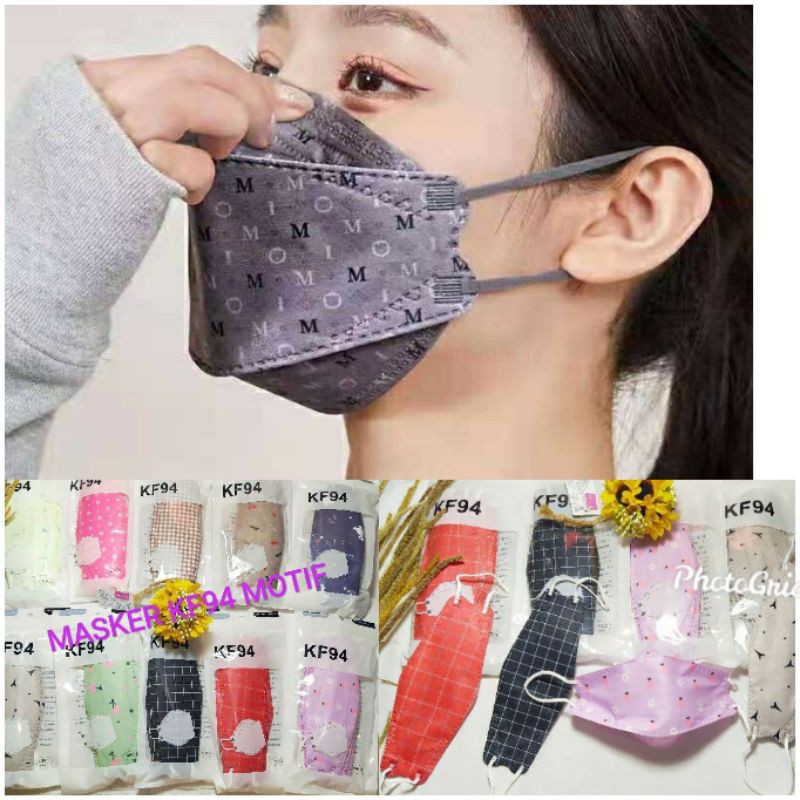 masker dewasa 3ply kf94 motif READY STOCK
