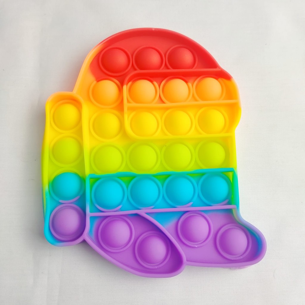 POP IT MURAH RAINBOW UNICORN fidget push Pop Its Fidget Toy Push bubble kids POPIT-1