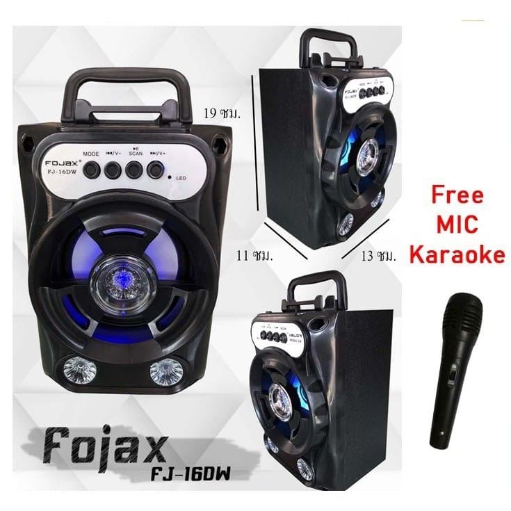 Speaker Bluetooth HF-S288 + Mic Karaoke Wireless Speaker Portable