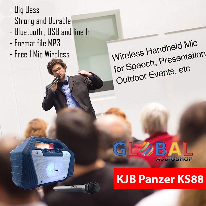 KJB KS 88 Panzer Speaker Portable Bluetooth Wireless 5 Inch KS88