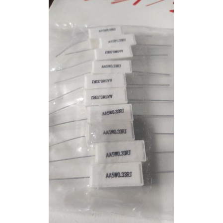 Resistor kapur 0,33 5watt kualitas original