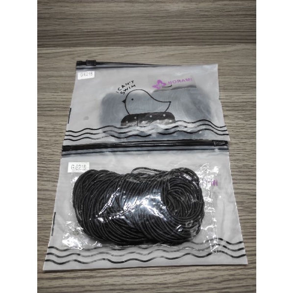 100 pcs ikat rambut karet korea pouch