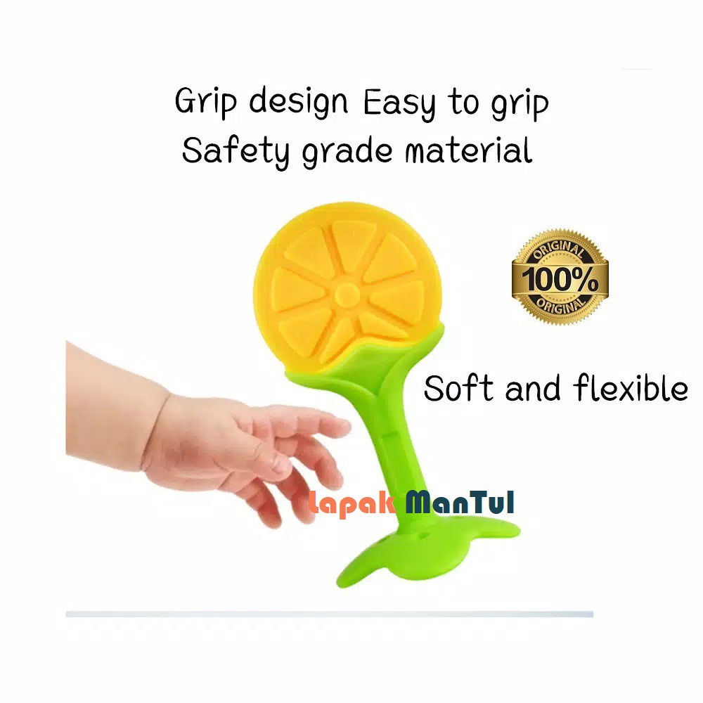 LM-0027 Mainan Gigitan Bayi Model Buah - Baby Fruit Teether - Gigitan Bayi BPA FREE